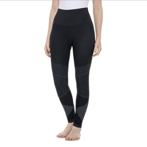 Spanx Seamless Moto Leggings in Very Black